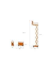 500 Kg 11,5 Mt Makaslı Platform (Manuel Yürütme)